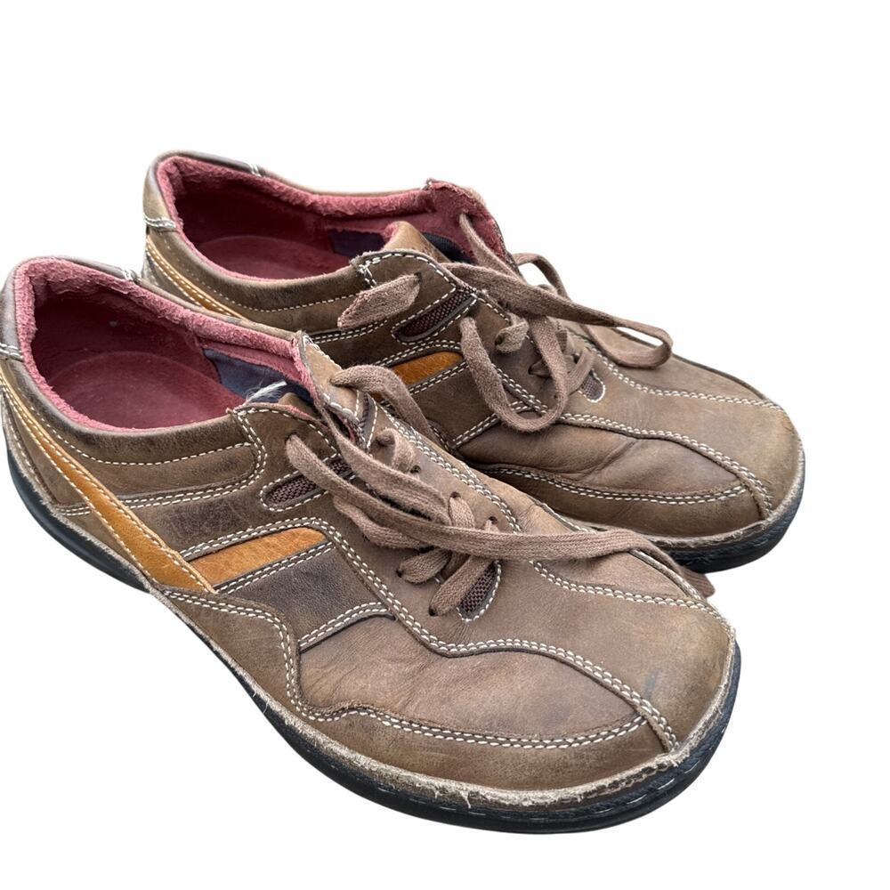 Clarks Oxford Men’s 9.5 M Shoes Brown Leather Lace Up 78133 00s Retro